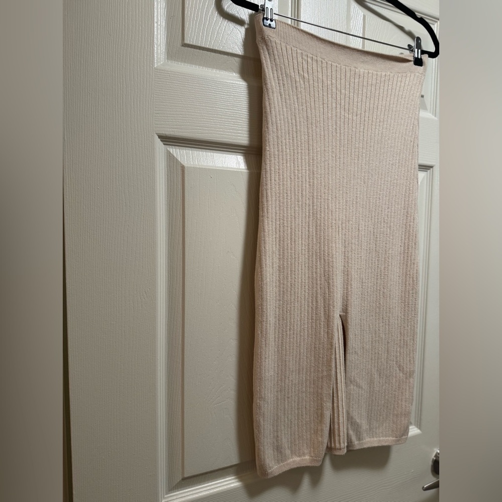 Free People Skyline Midi Skirt in Cream - Picture 3 of 11